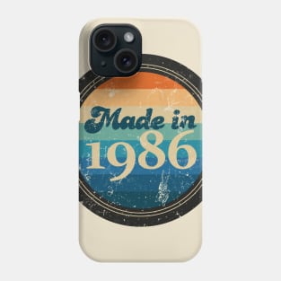 Retro Vintage Made In 1986 Phone Case