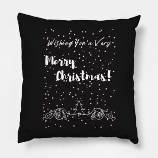 Christmas Greetings 2- Xmas Snow Decor Pattern Pillow