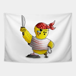 Arr! Pirate Budgie! Arr! Tapestry