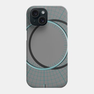 Blue circle Phone Case