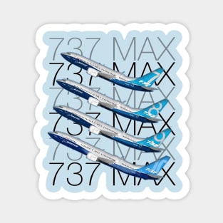 737 MAX Family Magnet