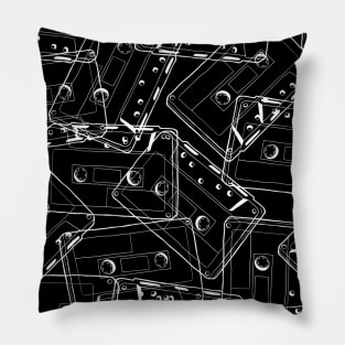 cassette_tapes_lines Pillow