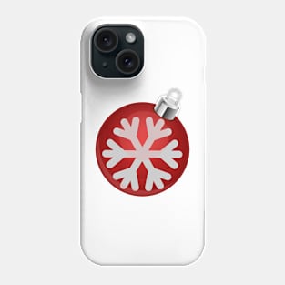 Red Christmas bauble Phone Case