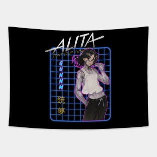 Motorball Queen - Rule the Arena with Angel Alita T-Shirt Tapestry