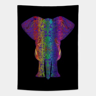 Rainbow Purple Ganesha Tapestry