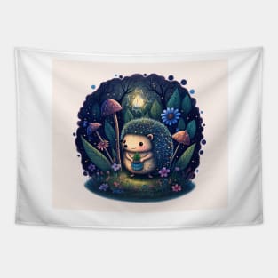 Hedgehog Fairy Tale Scene Tapestry