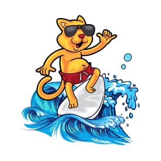 Cool cat surfer cool cat T-Shirt