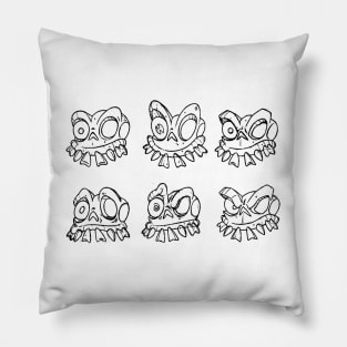 Medievil - Sir Dan Expressions Sketch Pillow