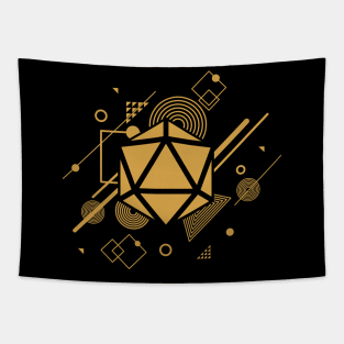 Funky D20 Dice TRPG Tabletop RPG Gaming Addict Tapestry