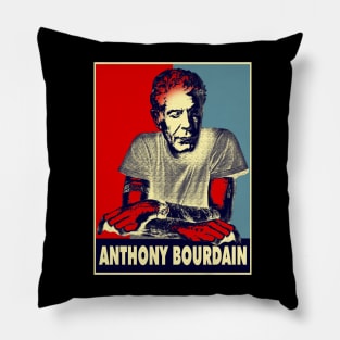 Retro Anthony Bourdain Pillow