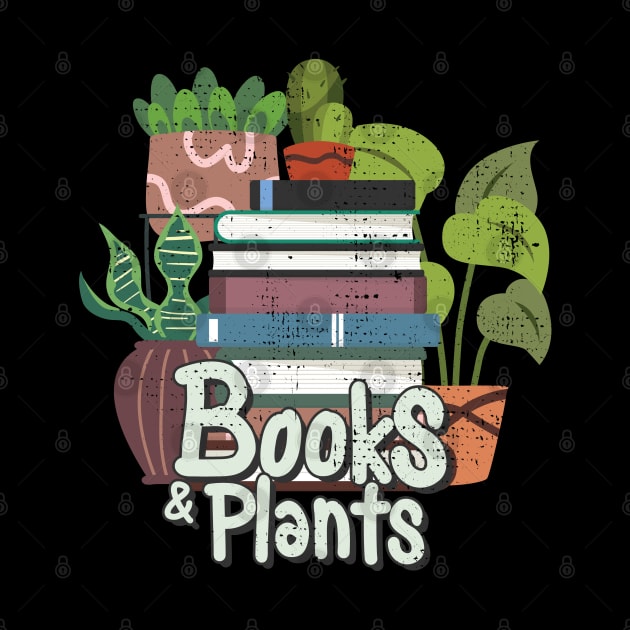 Books and plants by ArtStopCreative