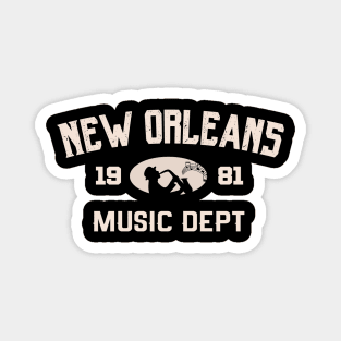 New Orleans Music dept 1981 Magnet