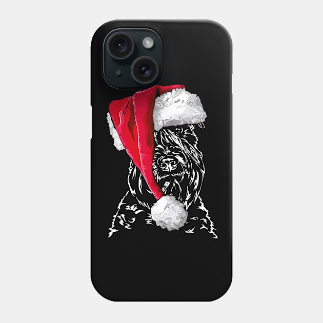 Soft Coated Wheaten Terrier Santa Christmas dog Phone Case by wilsigns