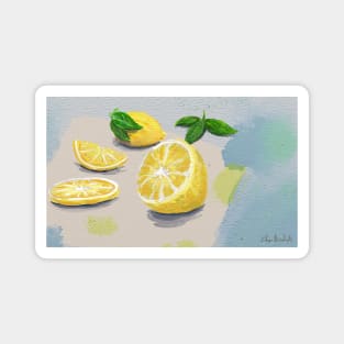 Lemon Slices - Painting Magnet