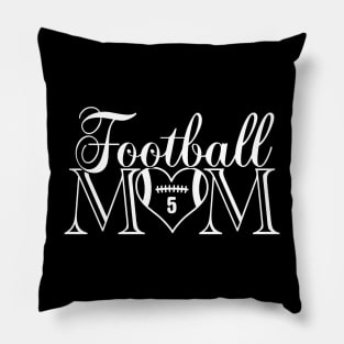 Cute Classic Football Mom #5 That's My Boy Football Jersey Number 5 Pillow