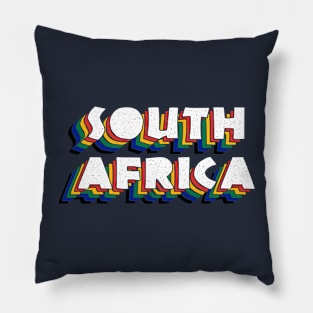 South Africa Pride Flag Colors Pillow