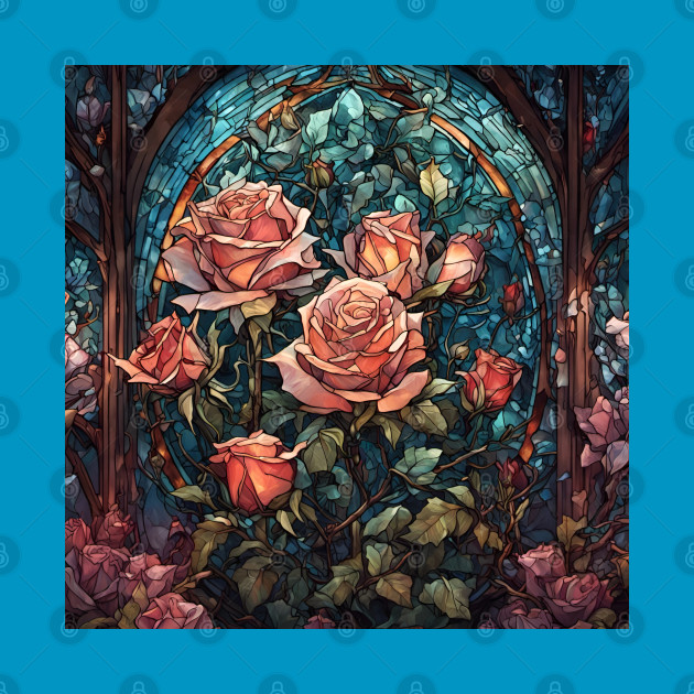 Stained Glass Roses by Chance Two Designs