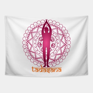 Tadasana Yoga Pose Tapestry