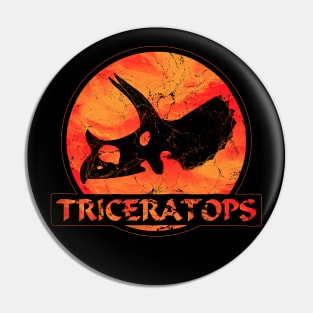 Triceratops Fossil Pin