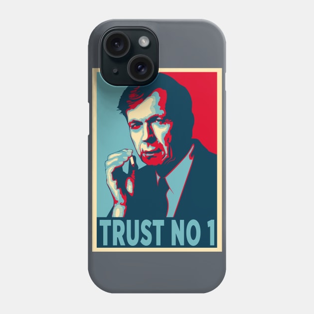 CIGARETTE SMOKING MAN TRUST NO 1 Phone Case by Theo_P