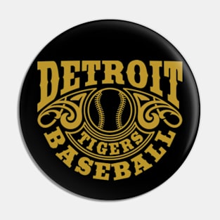 Vintage Retro Detroit Tigers Baseball Pin