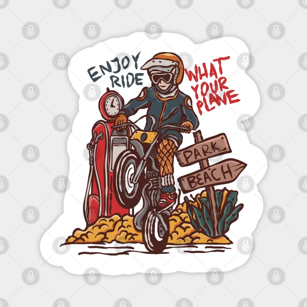 Enjoy the Ride Magnet by Stenau Artwerk