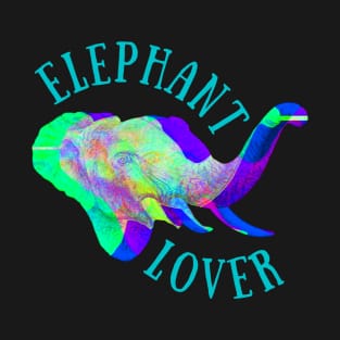 Neon Blue Elephant Lover Shirt Cute Shirt Funny Shirt Animal Shirt Nature Shirt Africa Shirt Inspirational Shirt Sarcastic Shirt Pet Lover Shirt Birthday Gift T-Shirt