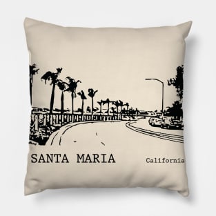 Santa Maria California Pillow