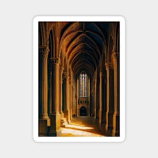 Chapel Interior - Medieval Catholic Church Magnet