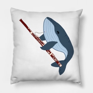 Bassoon Whale Pillow
