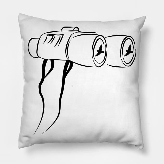 Bird Watching Birds Birding Pillow by Johnny_Sk3tch