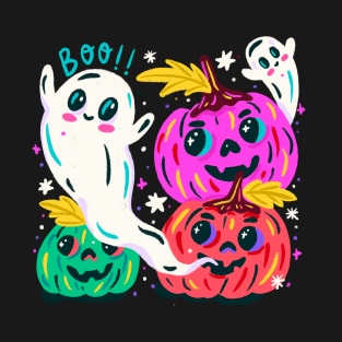 Pumpkins and Ghosts T-Shirt