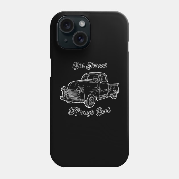 Old School Truck, Vintage, Classic Car Phone Case by StabbedHeart