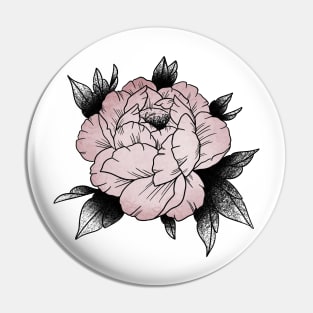 Blooming Peony Pin