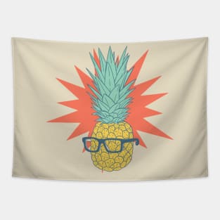 Pineapple with glasses Tapestry