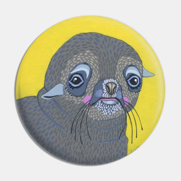 Sea Lion Pin by jenniferdavisart