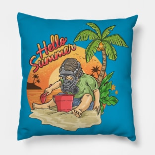 Hello Summer Quarantine Pillow