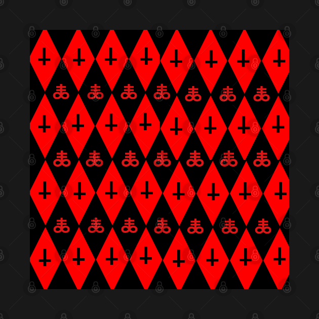 Satanic pattern by ShoppeMorbid