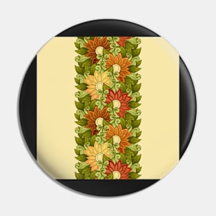 Spring Pattern with Floral Motifs Pin