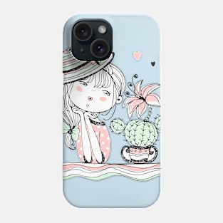 cute cacti girl Phone Case