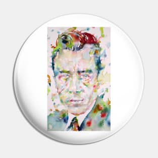 ALBERT CAMUS watercolor portrait .2 Pin