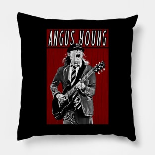 Retro Vintage Angus Young Pillow