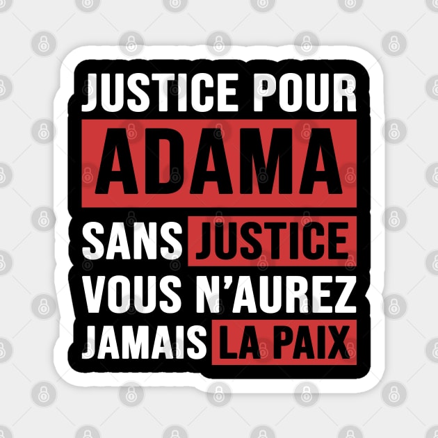 Justice Pour ADAMA Magnet by CF.LAB.DESIGN