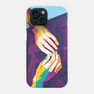 pop art lady's hands Phone Case