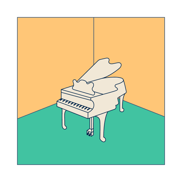 Room corners with piano. by choiyoojin