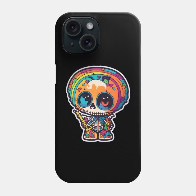 Skeleton Halloween Celebration Phone Case by Shiwwa