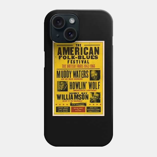 SOUL CONCERT AMERICAN FOLK BLUES Phone Case by MakLampir Grandong