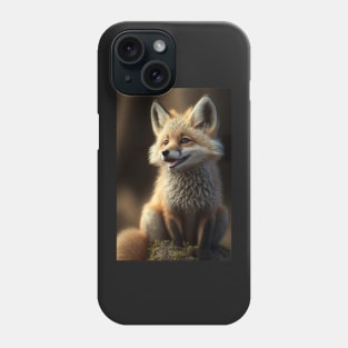 Cool portrait of a cute Fox Phone Case