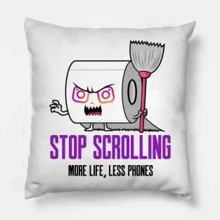 Stop scrolling Pillow