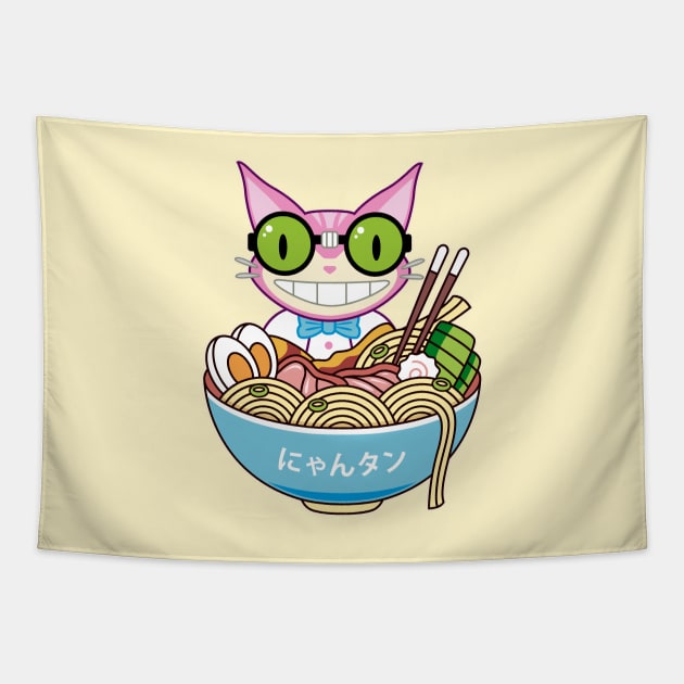 Steelport Kawaii Ramen Tapestry by Lagelantee